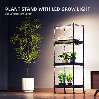 Soporte para plantas Spider Farmer de 4 niveles con luces de cultivo de 54 W