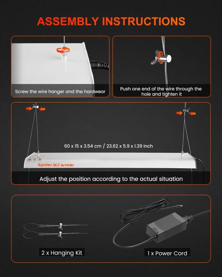 Spider Farmer | SF300 LED Grow Light –  espectro completo para cultivo indoor