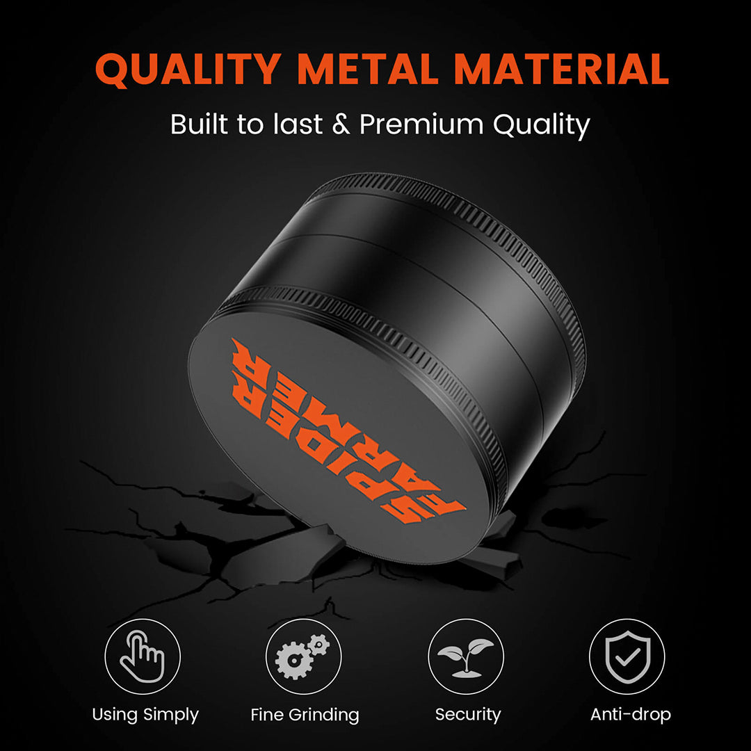 Spider Farmer | Grinder metálico 3 capas – Molinillo de hierbas y especias