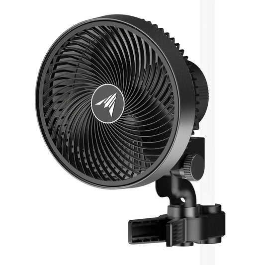 CLOUDRAY S6, Ventilador de pinza para armario de cultivo 6" con motor EC de larga duración, modos de viento dinámico de 10 niveles y velocidades de ventilador, oscilación automática de 10 niveles