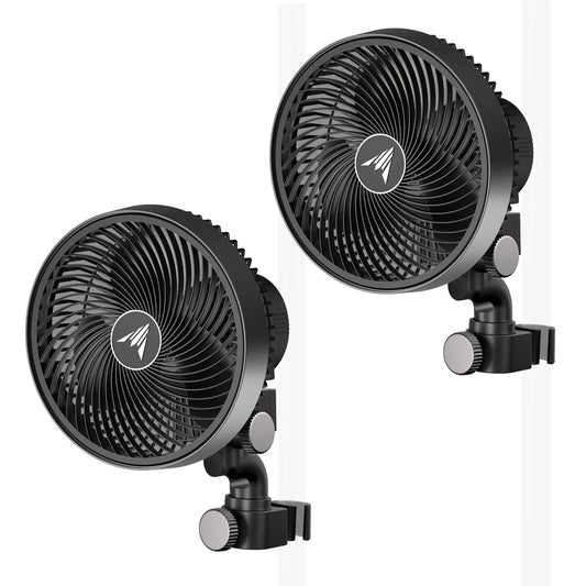 CLOUDRAY S6 2-Pack, Ventilador de Clip para Armario de Cultivo 6"