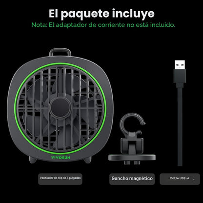 VIVOSUN Ventilador Clip-On 4 pulgadas DC 85 CFM 35 dBA | 3 Velocidades