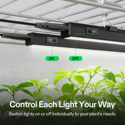 VIVOSUN Luz T5 28W (4x7W) 5000K - LEDS para Clonación y Propagación de Esquejes 4 PACK