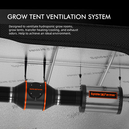 Kit De Ventilación De 4" + Controlador Inteligente | Spider Farmer