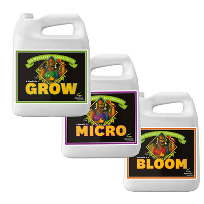 pH Perfect Trio: Micro, Grow Y Bloom | Advanced Nutrients - Nutrición Base Completa Para Vegetación Y Floración Con Regulador De pH