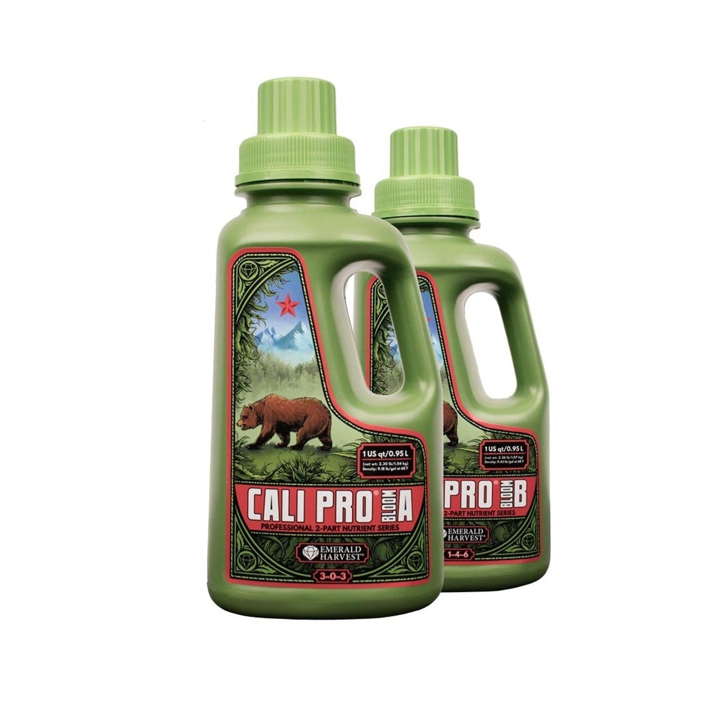 CALI PRO GROW+BLOOM A + B Dúo De Nutrientes Base Para Floración Y Vegetación Maximiza El Desempeño De Tus Cultivos