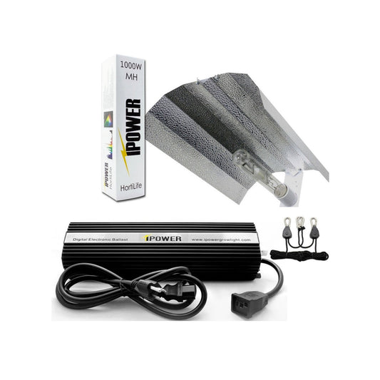 Lampara de cultivo alta presión de sodio 1000W con reflector Ala de Gaviota