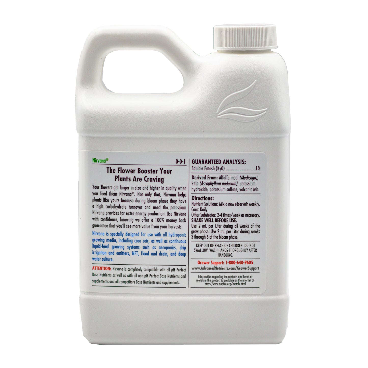 Nirvana | Advanced Nutrients - Suplemento Orgánico Engordador De Flores