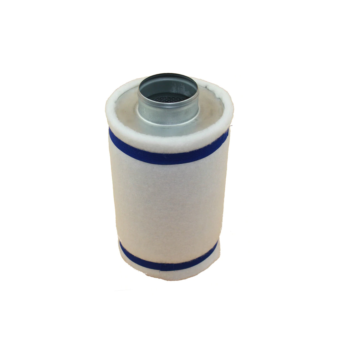 Sistema ultra silencioso de control de clima con filtro de 4" x 12", extractor de plastico, y ducto.
