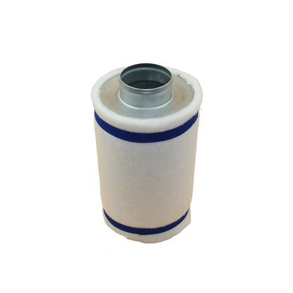 Sistema ultra silencioso de control de clima con filtro de 4" x 12", extractor de plastico, y ducto.