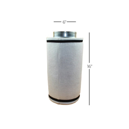 Filtros de Carbono de 6" (15.24cm) para sistemas de ventilación