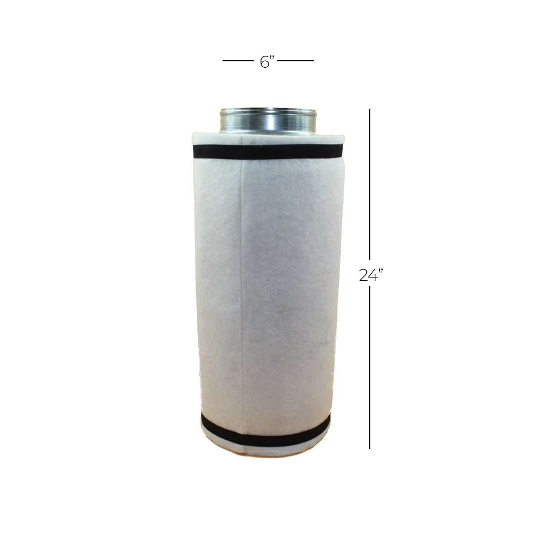 Kit De Ventilación De 6" | Sinowell - Sistema De Control De Olores Con Extractor En Linea De Metal Rígido, Ducto y Filtro De Carbón