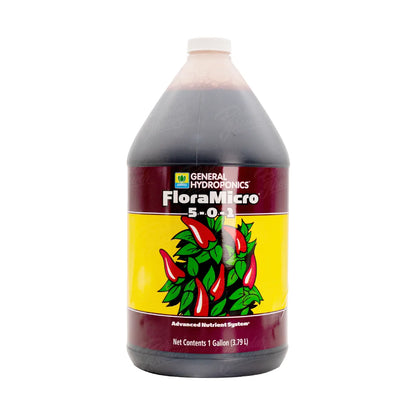SERIE FLORA MICRO | General Hydroponics - Multi Etapa Mejora Crecimiento Y Desarrollo De Raíz