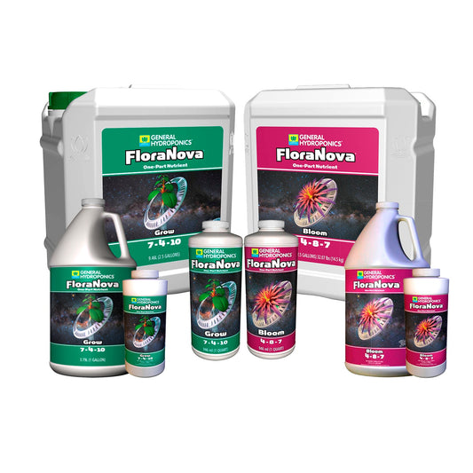 FloraNova Grow + Bloom | General Hydroponics - Nutrientes Base Para Vegetación Y Floración