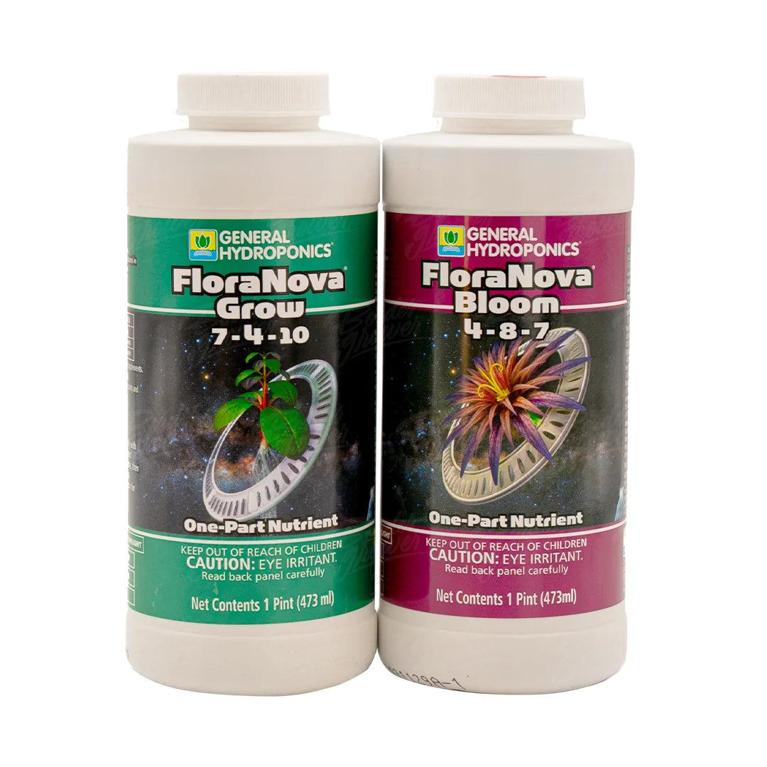 FloraNova Grow + Bloom | General Hydroponics - Nutrientes Base Para Vegetación Y Floración