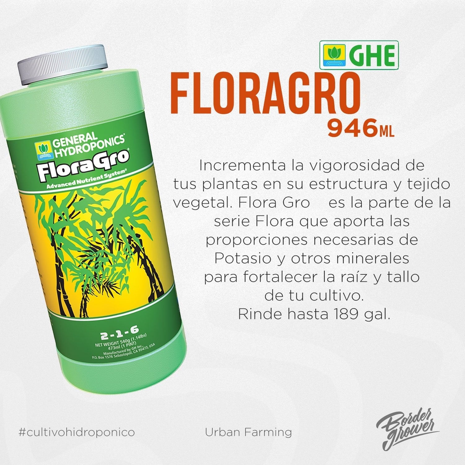 Flora Series FloraGro | General Hydroponics - Base Vegetación – Border ...