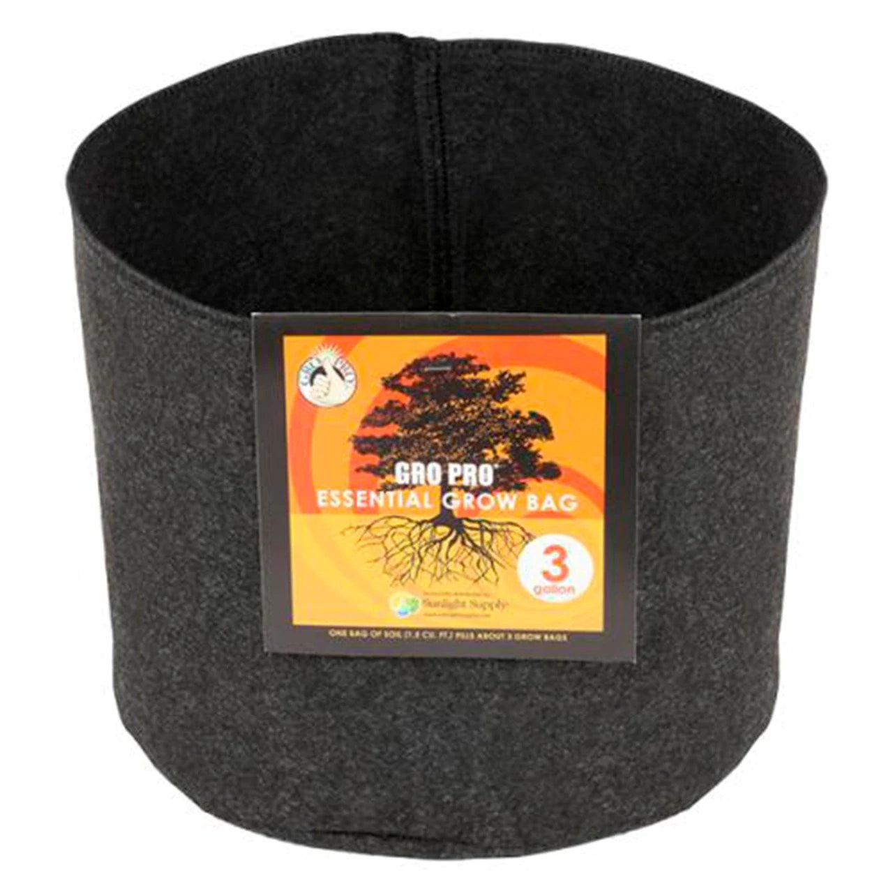 GRO PRO FABRIC POT 3 GALONES  Maceta profesional de geotextil para mejor oxigenación de raíz