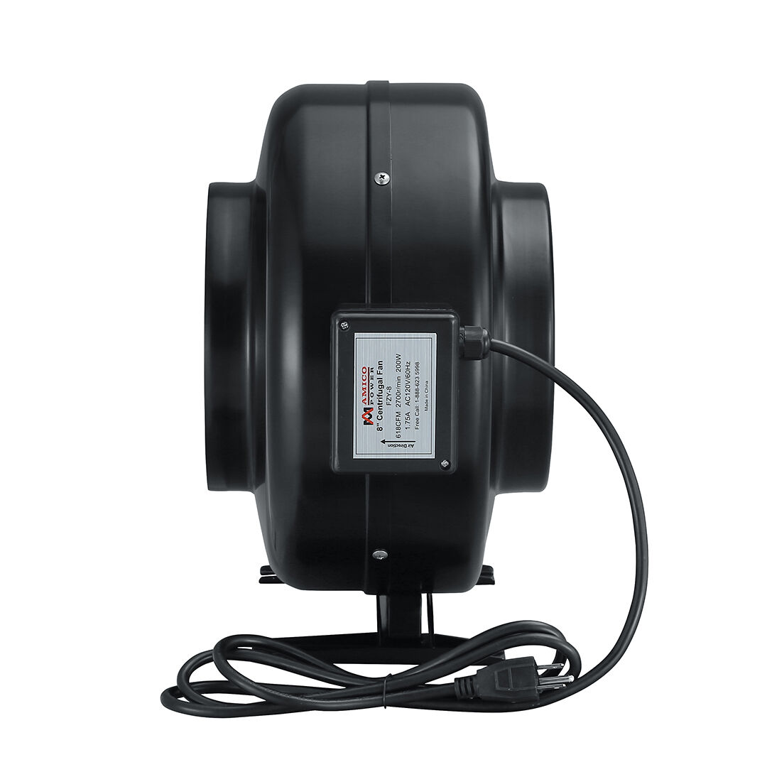 In-Line Fan 8" | Sinowell - Extractor Silencioso De 8 Pulgadas De Metal Sólido