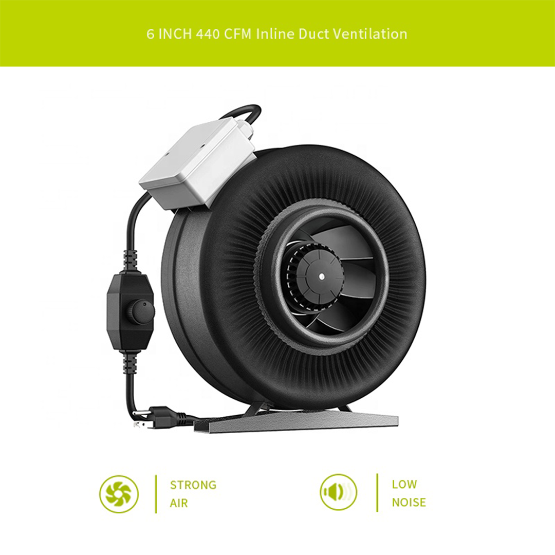 In-Line Fan 8" | Sinowell - Extractor Silencioso De 8 Pulgadas De Metal Sólido