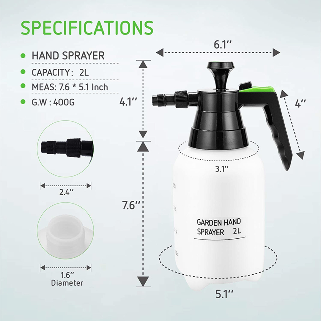Deluxe Mist & Spray | Sinowell - Rociador De 2 Litros De Alta Aspersión