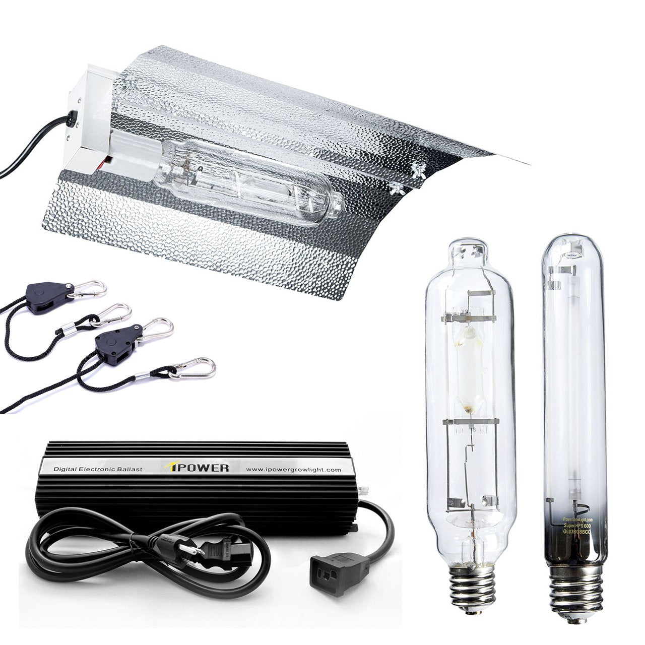 Lampara de cultivo alta presión de sodio 1000W con reflector Ala de Gaviota