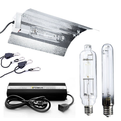 Lampara de cultivo alta presión de sodio 1000W con reflector Ala de Gaviota