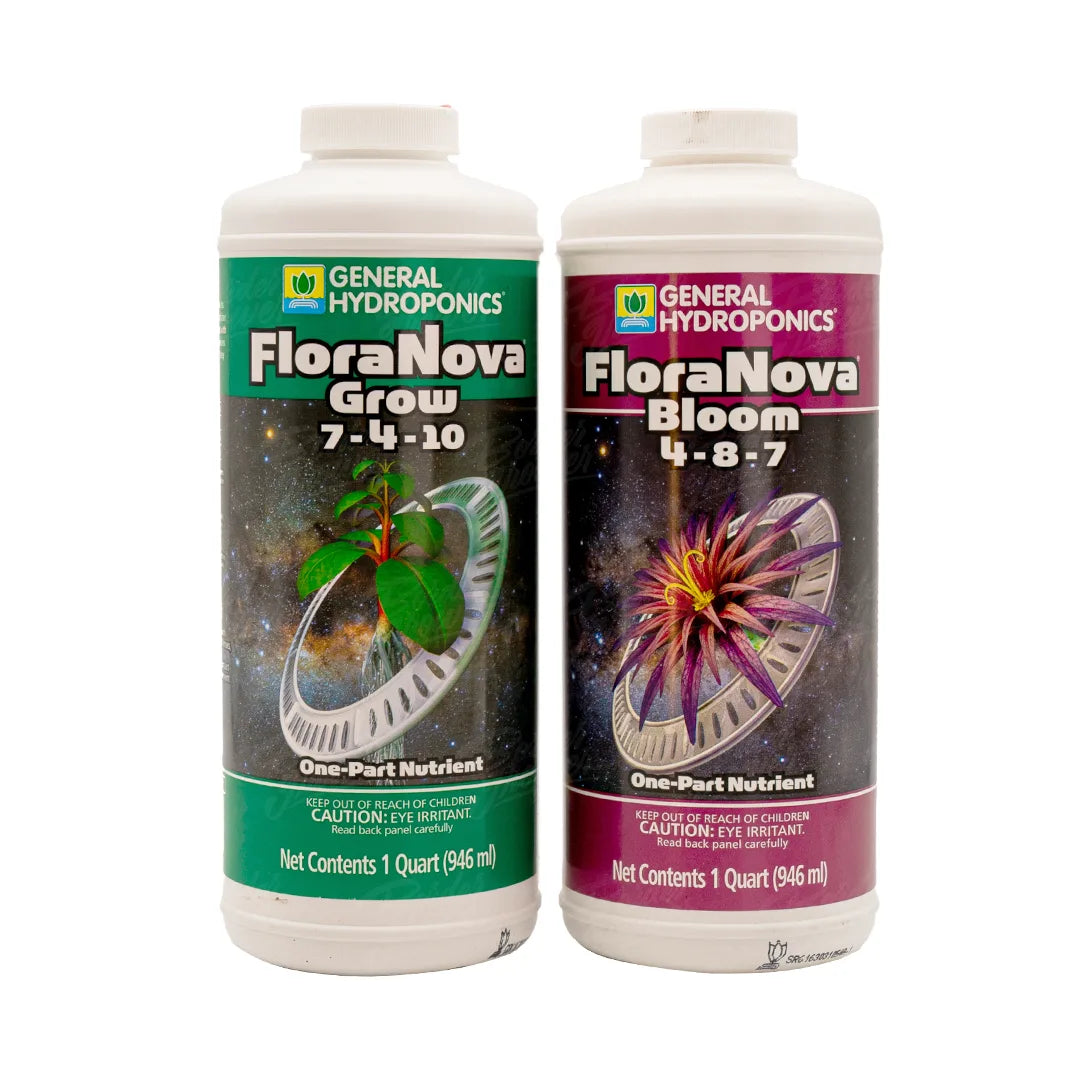 FloraNova Grow + Bloom | General Hydroponics - Nutrientes Base Para Vegetación Y Floración