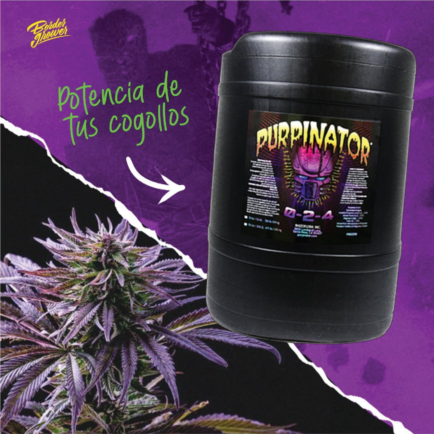 PURPINATOR Aditivo Para Floración, Maximiza Aromas Y Sabores