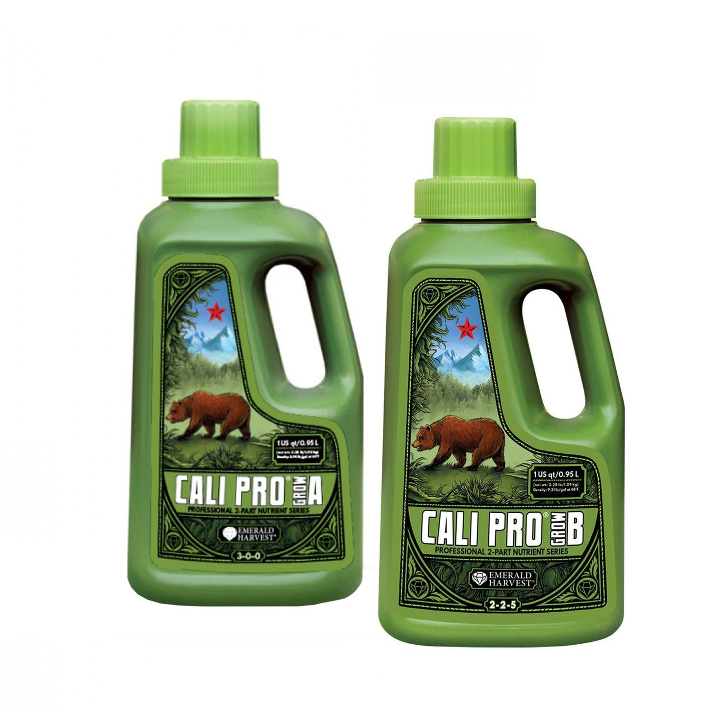 CALI PRO GROW+BLOOM A + B Dúo De Nutrientes Base Para Floración Y Vegetación Maximiza El Desempeño De Tus Cultivos