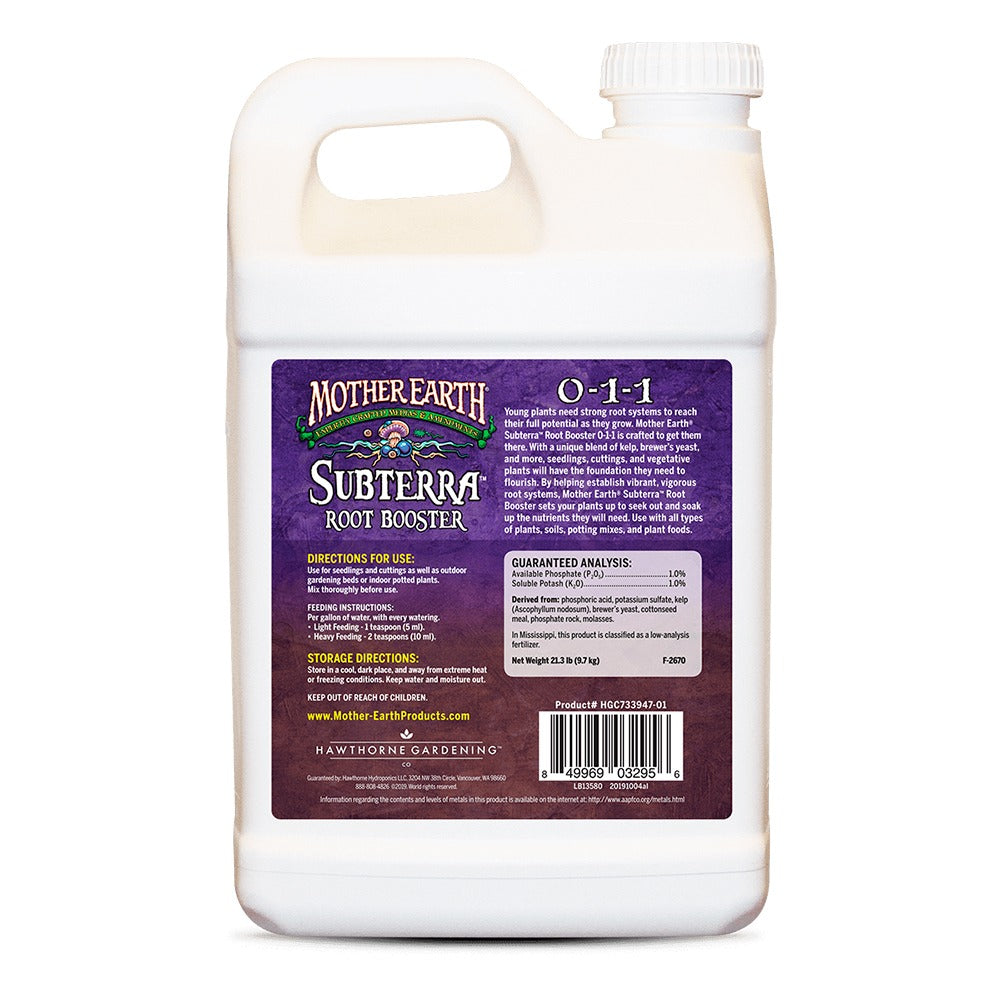 SUBTERRA ROOT BOOSTER Suplemento enraizador para la primera etapa 100% orgánico