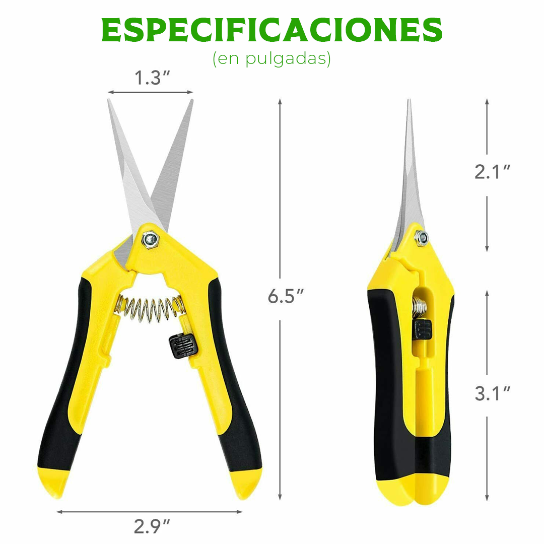 PRECISION PRUNER Tijeras para trimming de acero inoxidable con funda