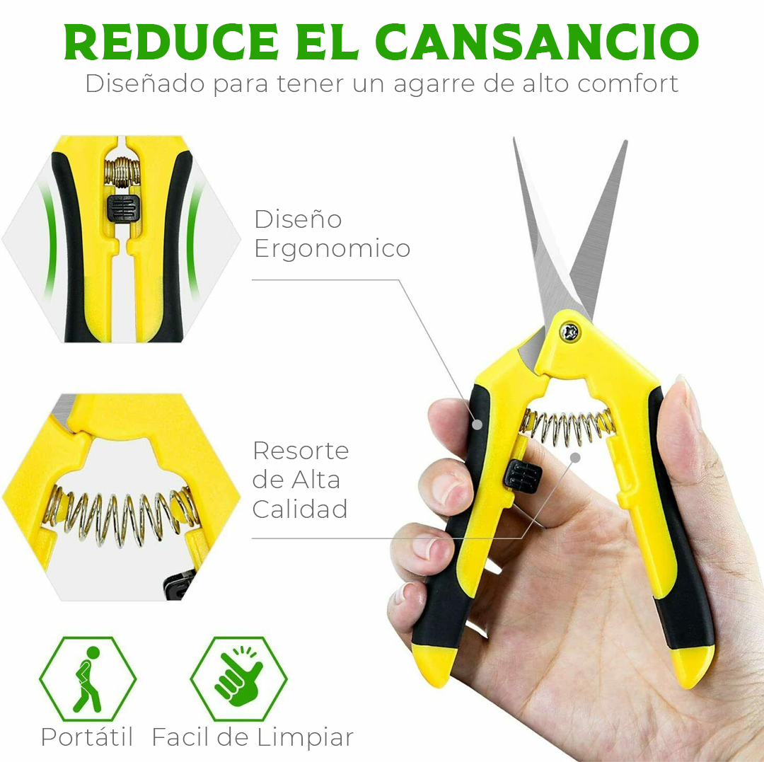 PRECISION PRUNER Tijeras para trimming de acero inoxidable con funda