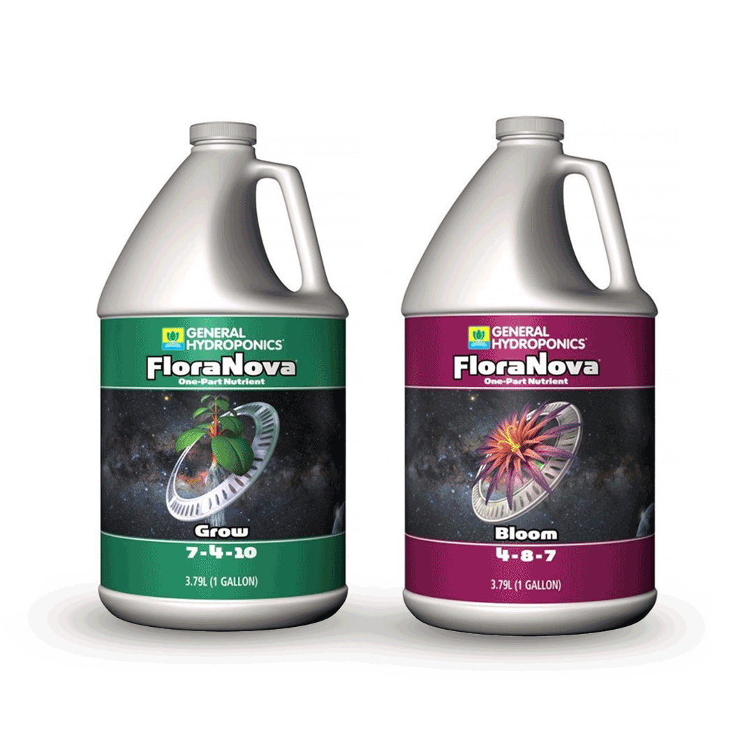 FloraNova Grow + Bloom | General Hydroponics - Nutrientes Base Para Vegetación Y Floración