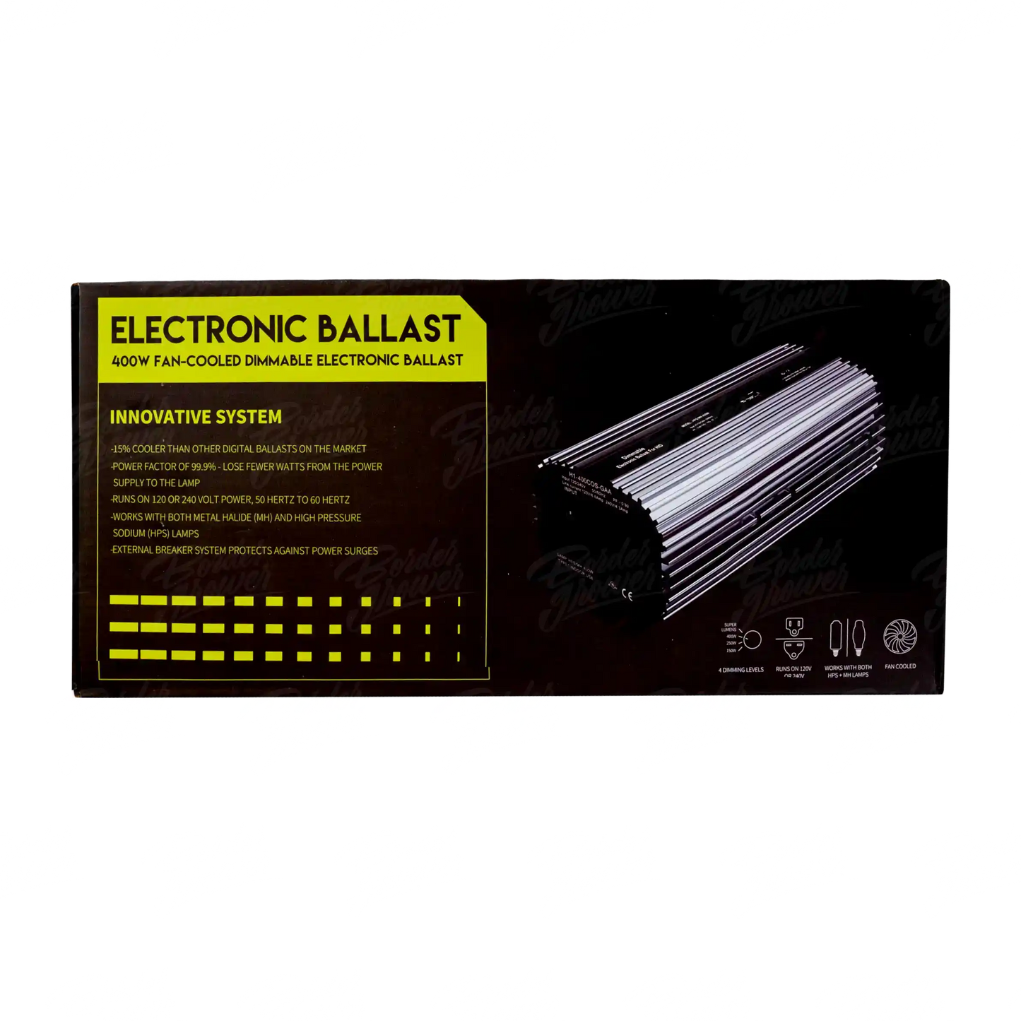BALASTRA DIGITAL iPower De 400W Con Regulador Para Alta Presión De Sodio(HPS) Y Haluro Metálico(HM)