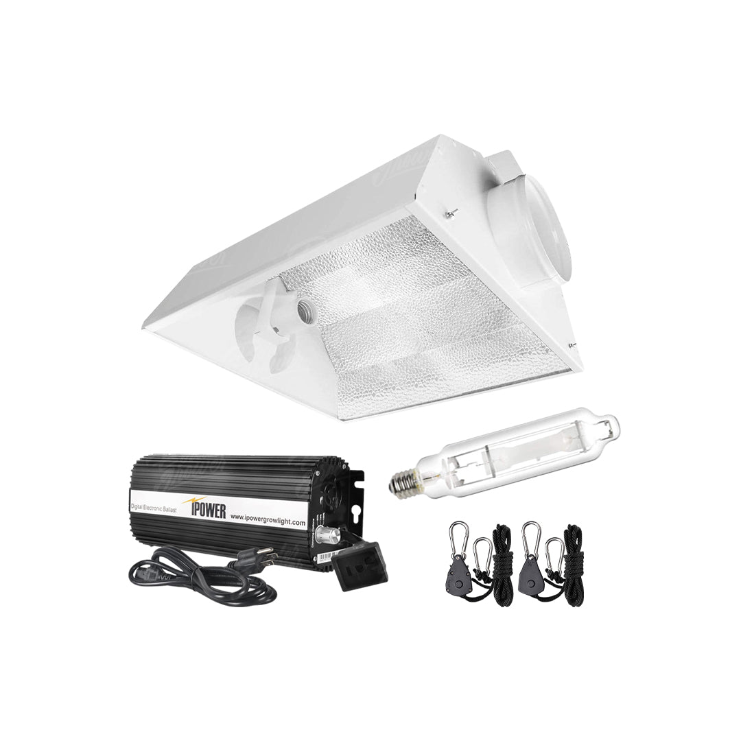 Lampara de cultivo haluro metálico 1000W con reflector Air Cool