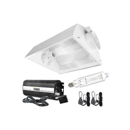 Lampara de cultivo haluro metálico 1000W con reflector Air Cool