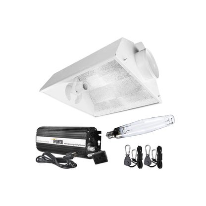 Lampara de cultivo haluro metálico  600W con reflector Air Cool