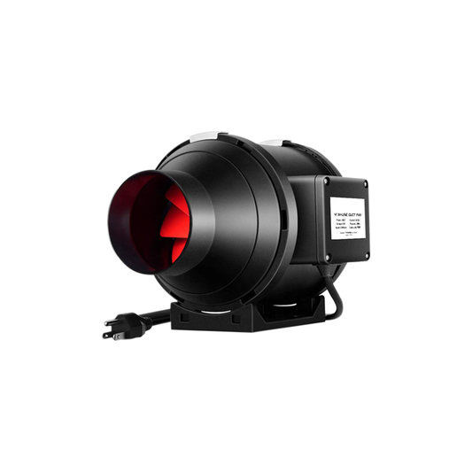Extractor en Linea Plástico rígido Negro 4 pulgadas ultra silencioso