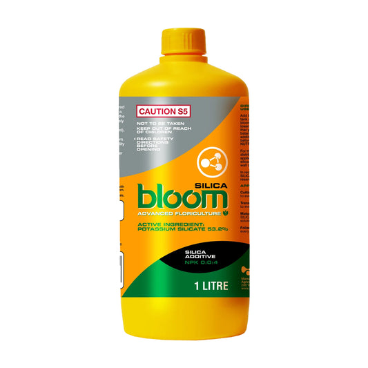 YELLOW BOTTLES BLOOM SILICA 0-0-4 53% Silicio el más concentrado del mercado