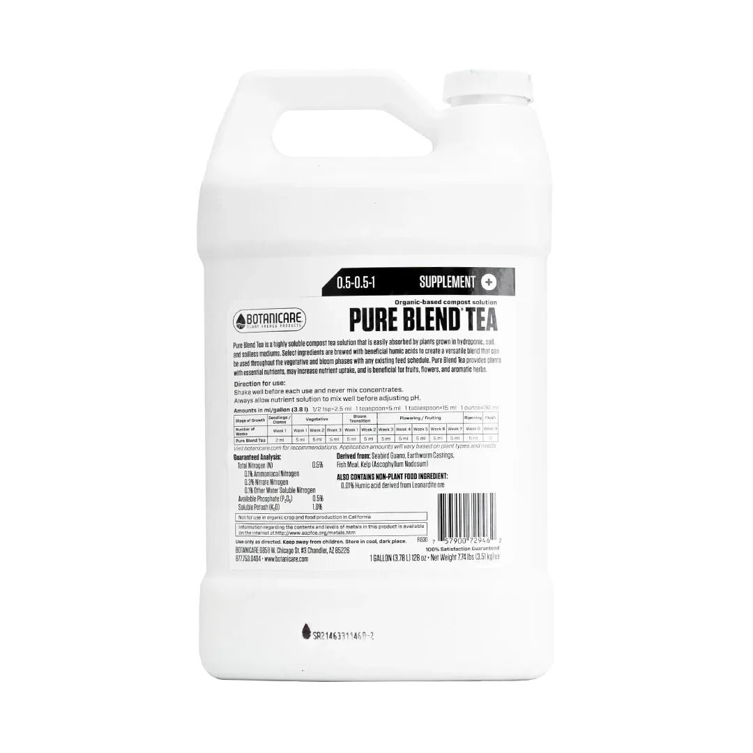 Pure Blend Tea | Botanicare - Aditivo Para Floración Mejora El Aroma, Sabor y Resinas