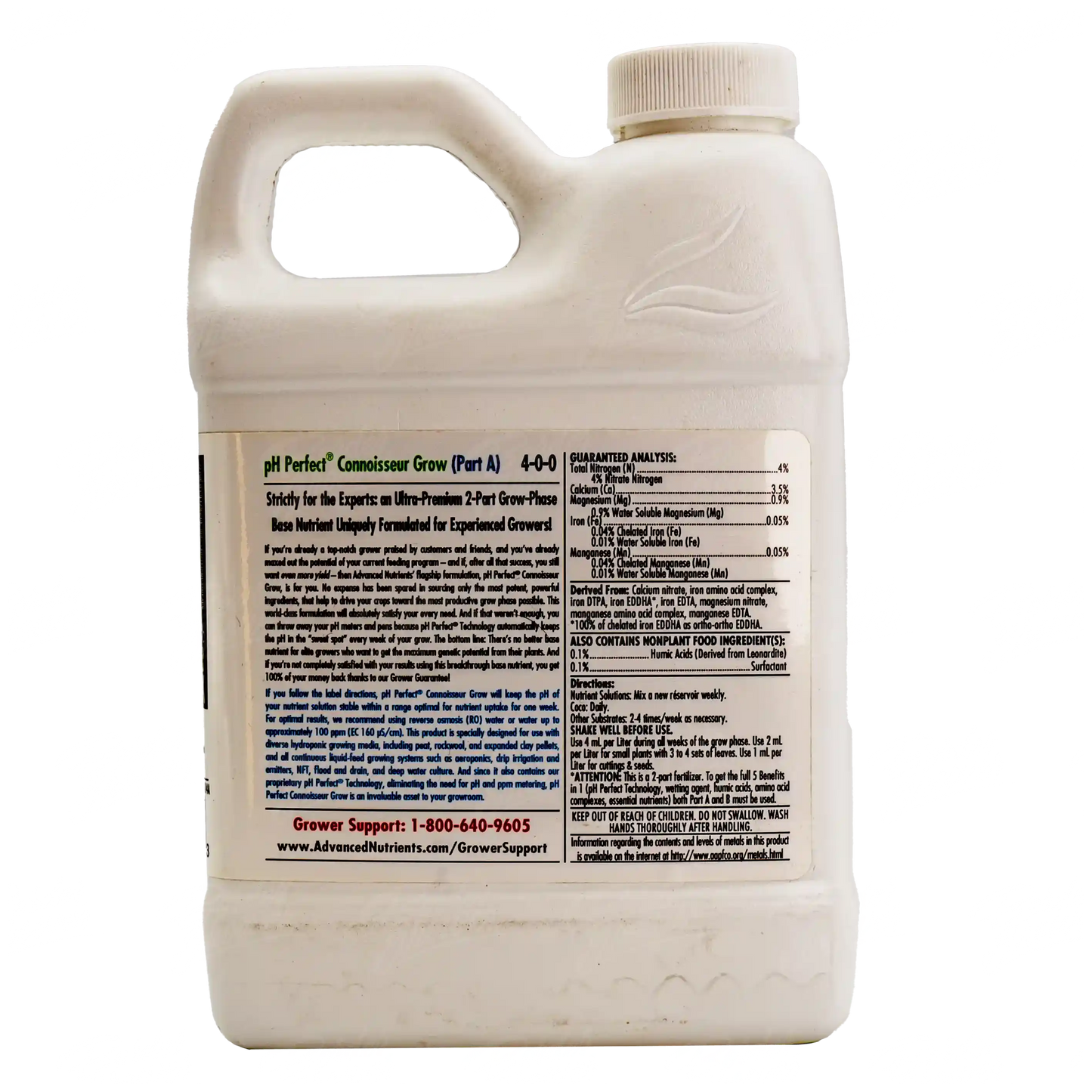 CONNOISSEUR GROW PARTE A Fertilizante Base para Vegetación Nutrición Completa Para Tus Plantas