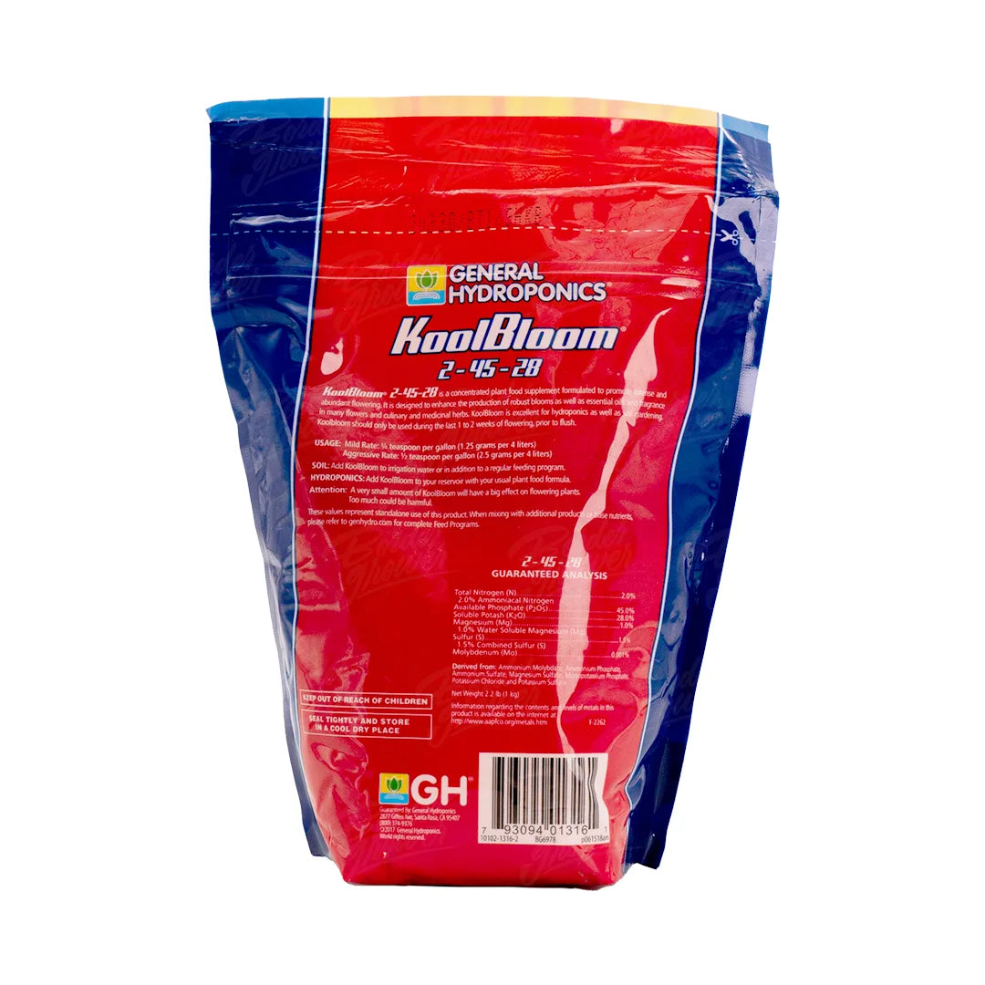 DRY KOOLBLOOM | General Hydroponics - Maximizador De Crecimiento Y Engordador De Flores