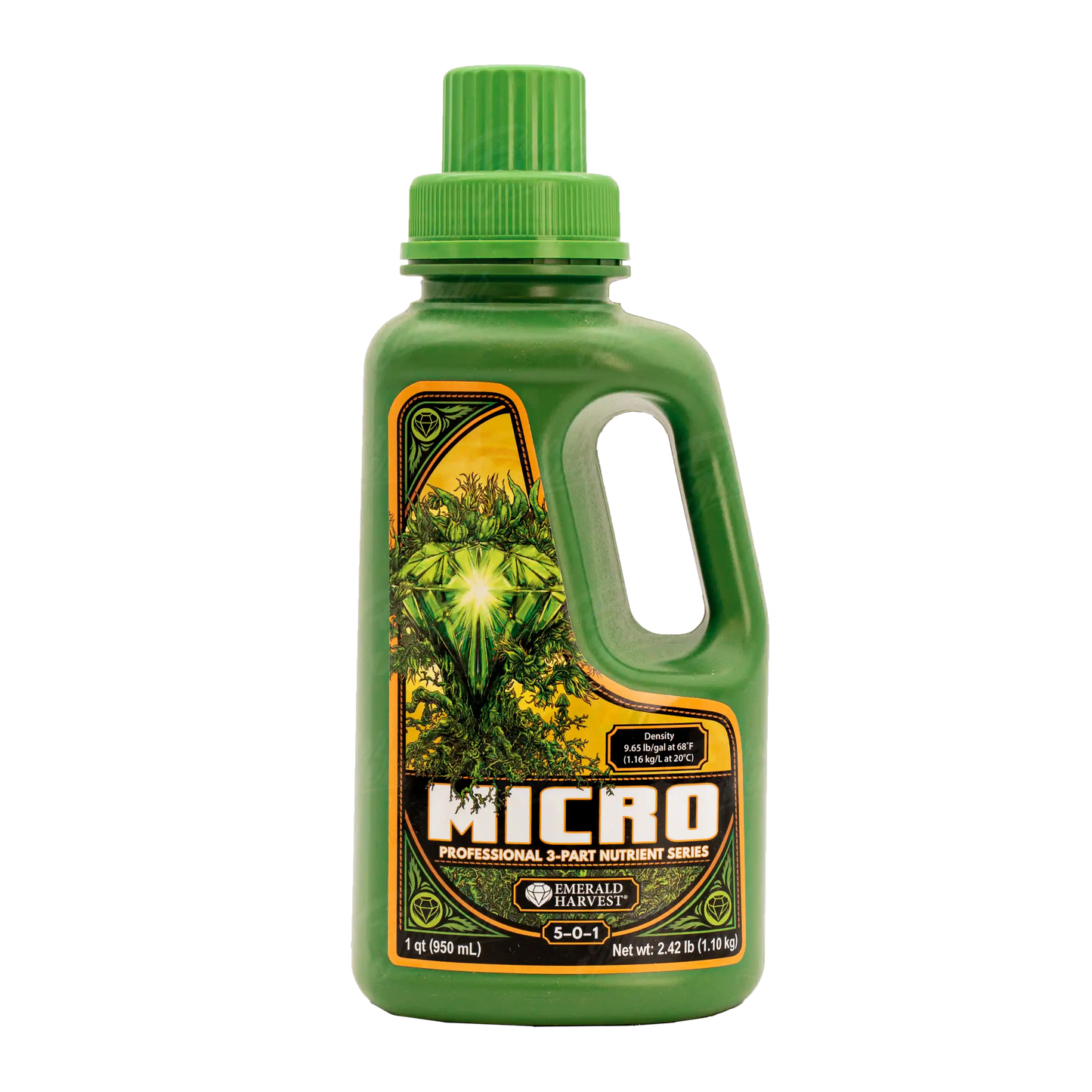 EMERALD HARVEST MICRO Fertilizante Base Maximiza El Desarrollo De Raíces Y Absorción De Nutrientes