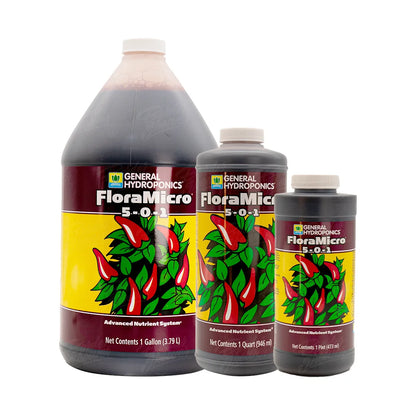 SERIE FLORA MICRO | General Hydroponics - Multi Etapa Mejora Crecimiento Y Desarrollo De Raíz