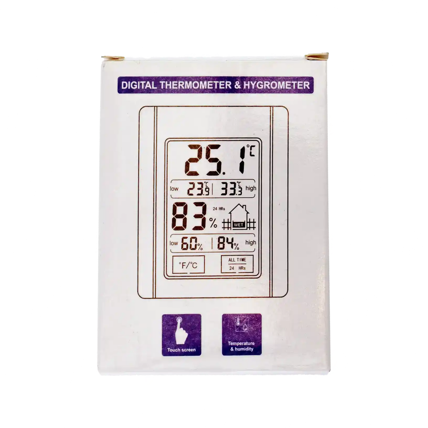  Higrómetro medidor de humedad de temperatura duradera