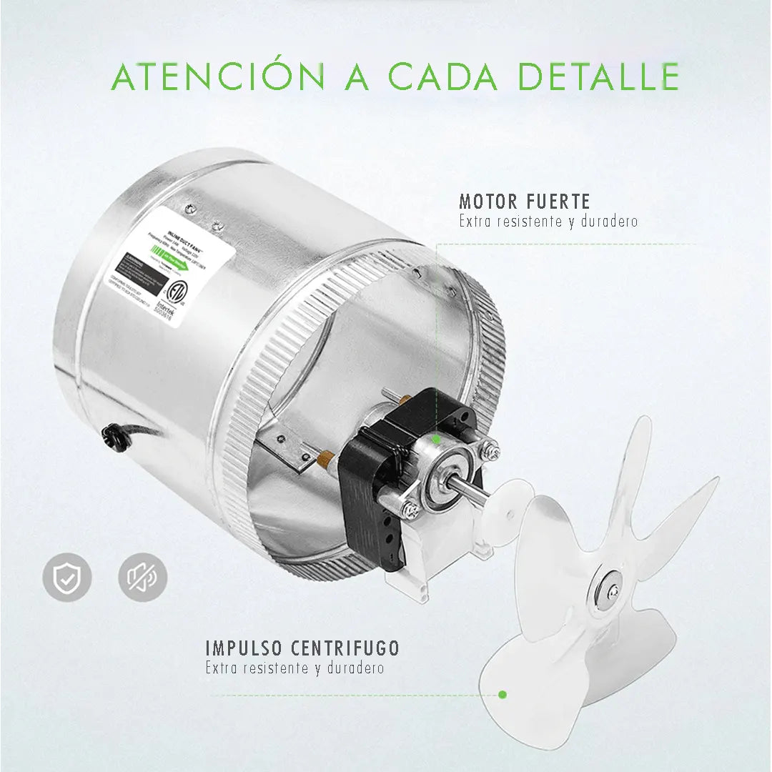 Ventilador En Línea De 8" | Sinowell - Intractor De Aire