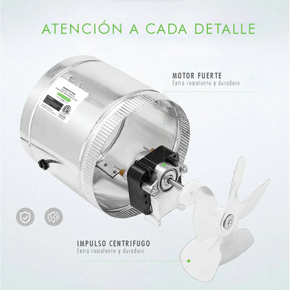 Ventilador En Línea De 8" | Sinowell - Intractor De Aire