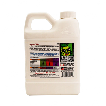 JUNGLE JUICE MICRO Fertilizante Base Para Todas Las Etapas Mejora El Desarrollo De Tu Cultivo