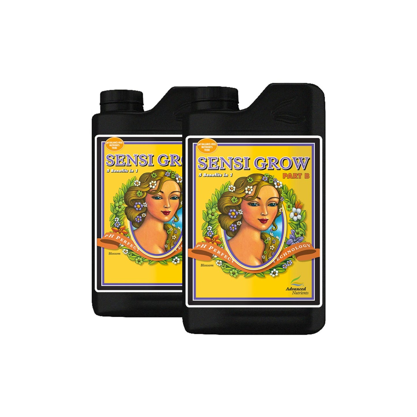 DUO SENSI GROW PH PERFECT PARTE  A + B Fertilizante Base de Vegetación Nutrición Completa y Profesional