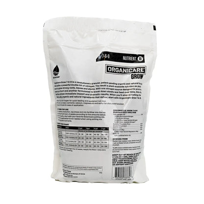 ORGANICARE GROW Fertilizante Base Granular Para Vegetación Mejora El Desarrollo De Hojas Y Tallos